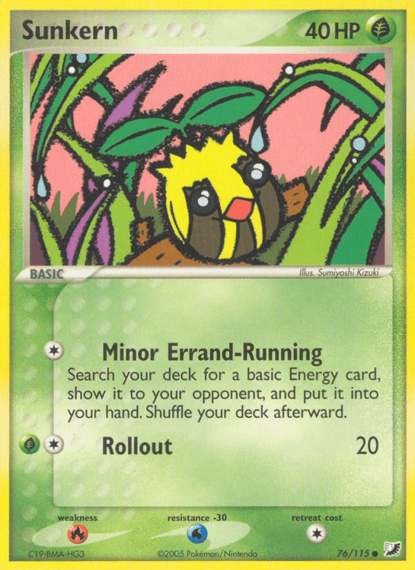 Sunkern (76/115) [EX: Unseen Forces] Pokemon Single Pokémon  | Multizone: Comics And Games