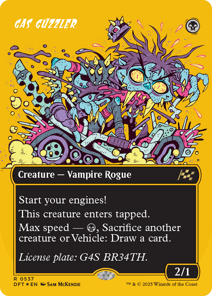 Gas Guzzler (Borderless) (First-Place Foil) [Aetherdrift] MTG Single Magic: The Gathering  | Multizone: Comics And Games
