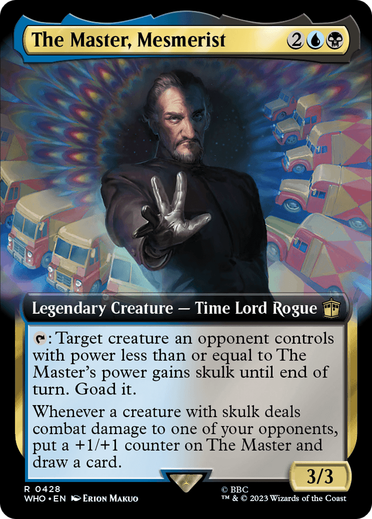 The Master, Mesmerist (Extended Art) [Doctor Who] MTG Single Magic: The Gathering  | Multizone: Comics And Games