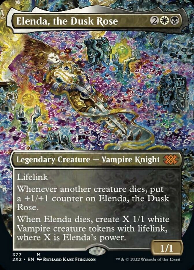 Elenda, the Dusk Rose (Borderless Alternate Art) [Double Masters 2022] MTG Single Magic: The Gathering  | Multizone: Comics And Games