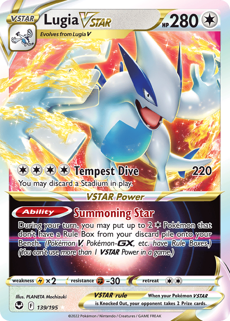 Lugia VSTAR (139/195) (Jumbo Card) [Sword & Shield: Silver Tempest] Pokemon Single Pokémon  | Multizone: Comics And Games