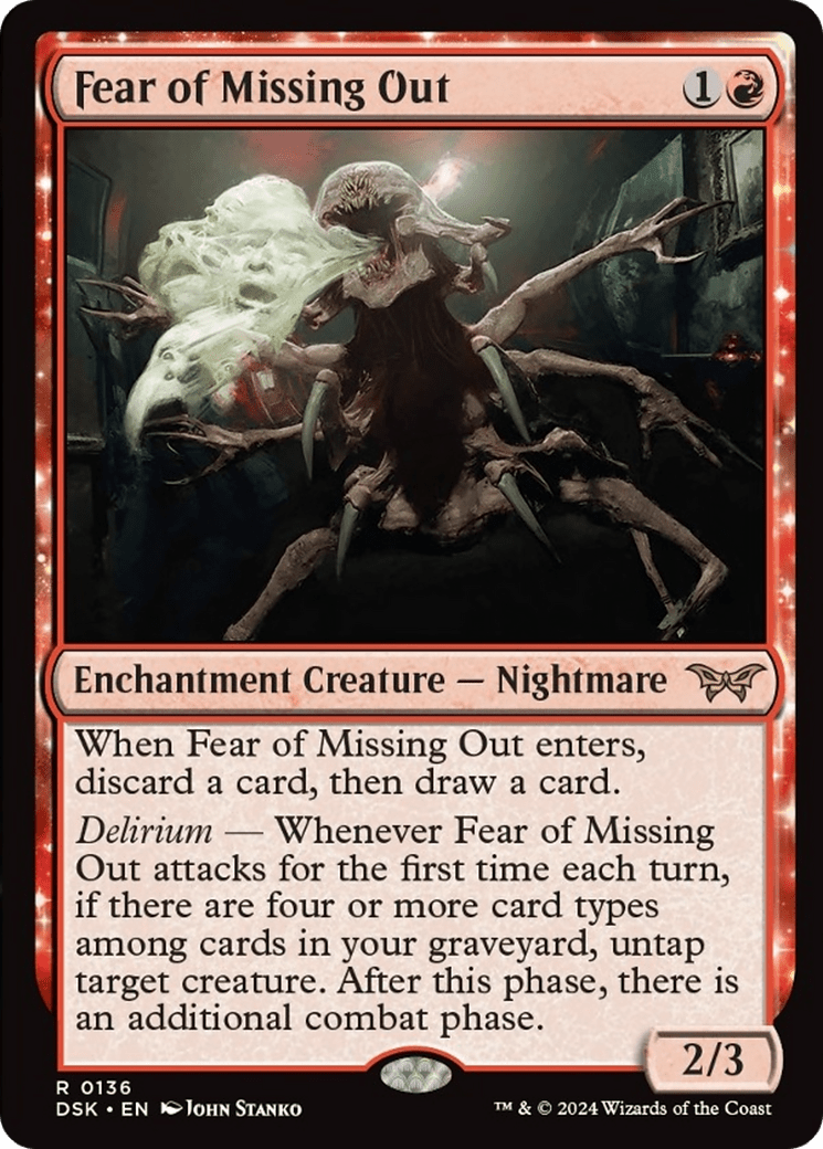 Fear of Missing Out [Duskmourn: House of Horror] MTG Single Magic: The Gathering  | Multizone: Comics And Games