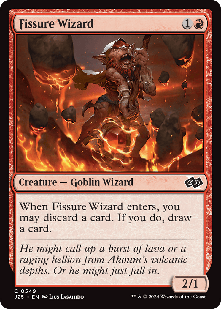 Fissure Wizard [Foundations Jumpstart] MTG Single Magic: The Gathering  | Multizone: Comics And Games