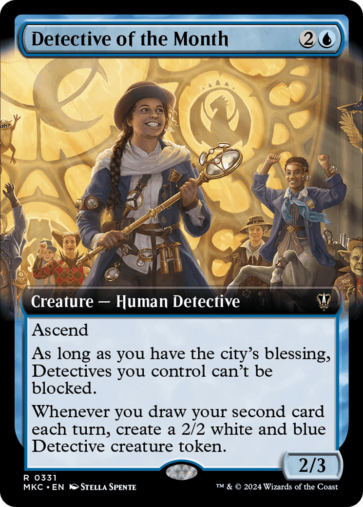 Detective of the Month (Extended Art) [Murders at Karlov Manor Commander] MTG Single Magic: The Gathering  | Multizone: Comics And Games