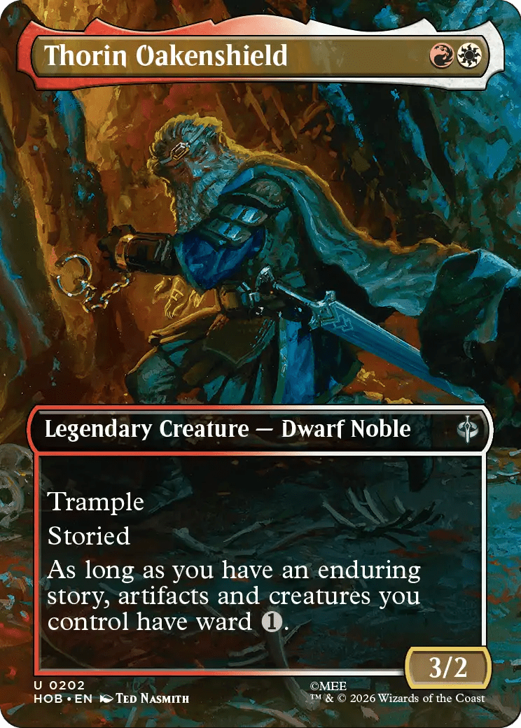 Thorin Oakenshield (Borderless) [The Hobbit] MTG Single Magic: The Gathering  | Multizone: Comics And Games