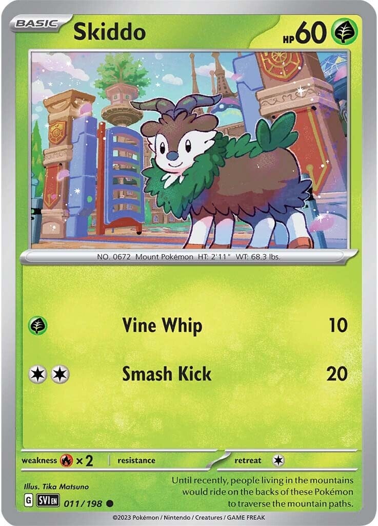 Skiddo (011/198) [Scarlet & Violet: Base Set] Pokemon Single Pokémon  | Multizone: Comics And Games