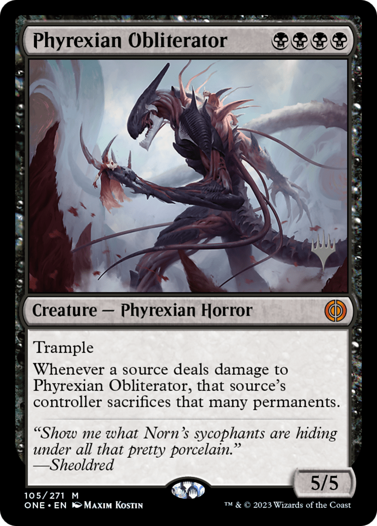 Phyrexian Obliterator (Promo Pack) [Phyrexia: All Will Be One Promos] MTG Single Magic: The Gathering  | Multizone: Comics And Games