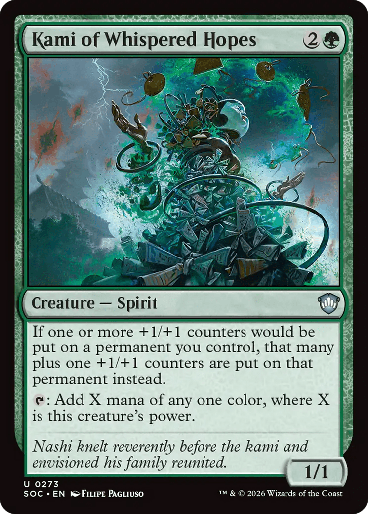 Kami of Whispered Hopes [Secrets of Strixhaven Commander] MTG Single Magic: The Gathering  | Multizone: Comics And Games