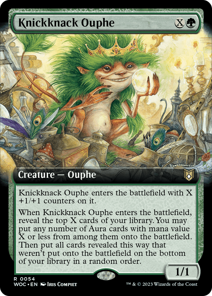 Knickknack Ouphe (Extended Art) [Wilds of Eldraine Commander] MTG Single Magic: The Gathering  | Multizone: Comics And Games