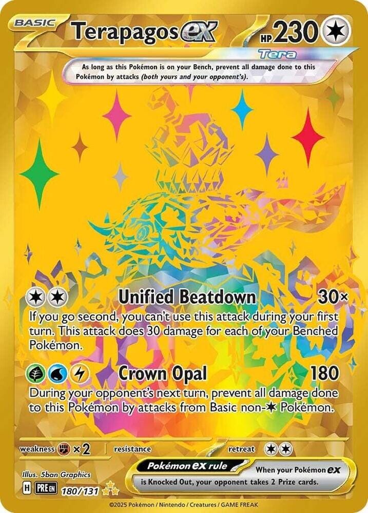 Terapagos ex (180/131) [Scarlet & Violet: Prismatic Evolutions] Pokemon Single Pokémon  | Multizone: Comics And Games