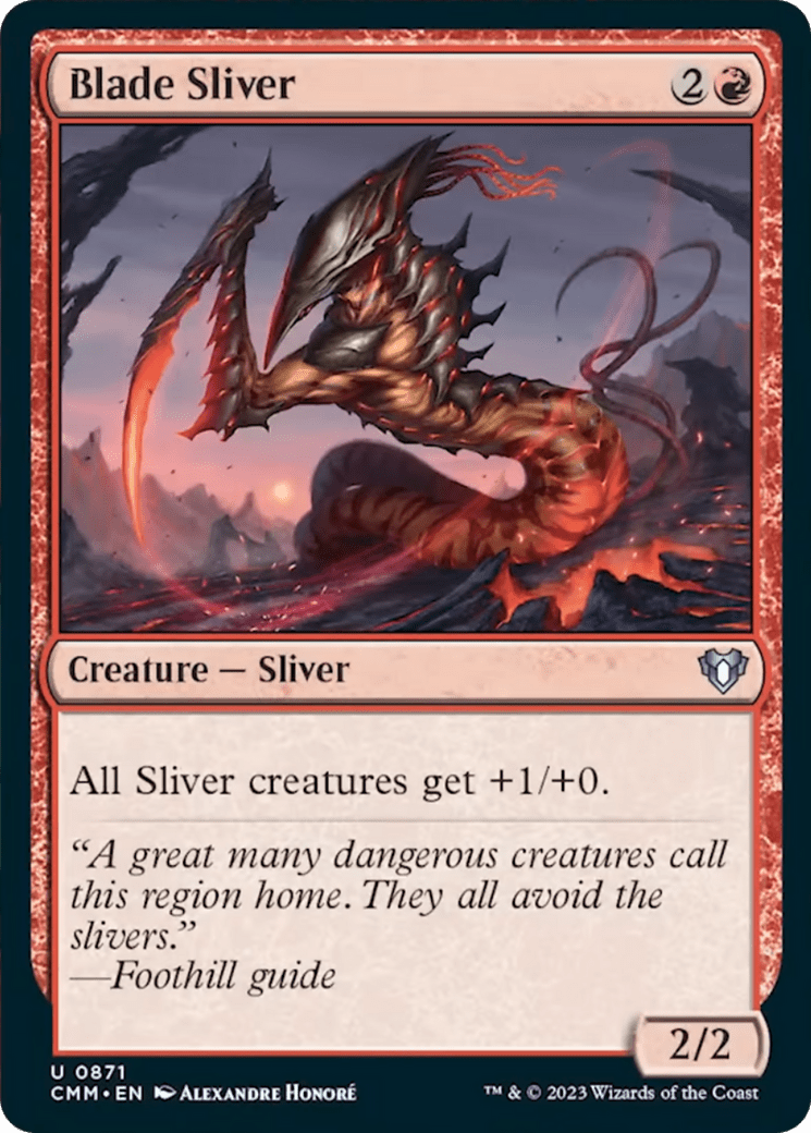 Blade Sliver [Commander Masters] MTG Single Magic: The Gathering  | Multizone: Comics And Games