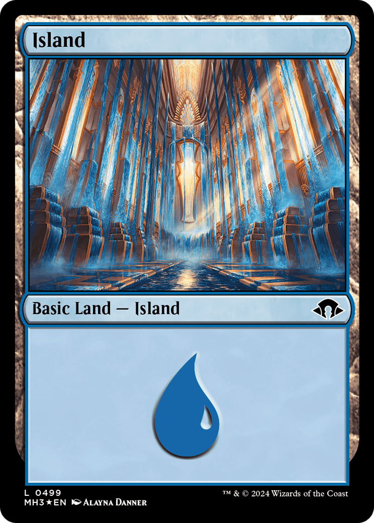 Island (0499) (Ripple Foil) [Modern Horizons 3] MTG Single Magic: The Gathering  | Multizone: Comics And Games