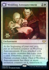 Wedding Announcement // Wedding Festivity [Innistrad: Crimson Vow Prerelease Promos] MTG Single Magic: The Gathering  | Multizone: Comics And Games
