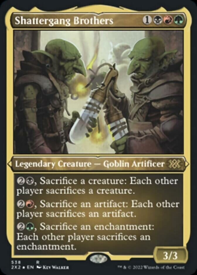 Shattergang Brothers (Foil Etched) [Double Masters 2022] MTG Single Magic: The Gathering  | Multizone: Comics And Games