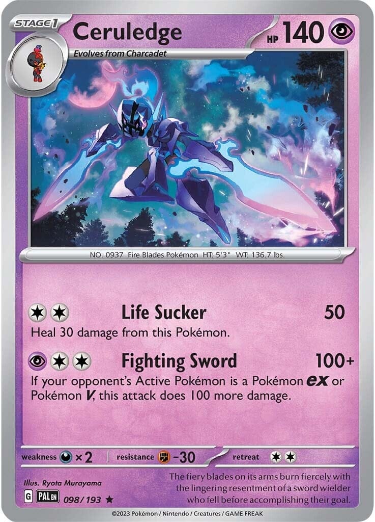 Ceruledge (098/193) [Scarlet & Violet: Paldea Evolved] Pokemon Single Pokémon  | Multizone: Comics And Games
