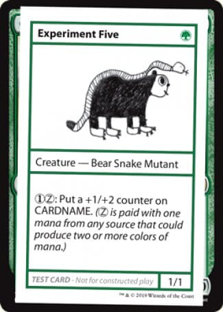 Experiment Five (2021 Edition) [Mystery Booster Playtest Cards] MTG Single Magic: The Gathering  | Multizone: Comics And Games