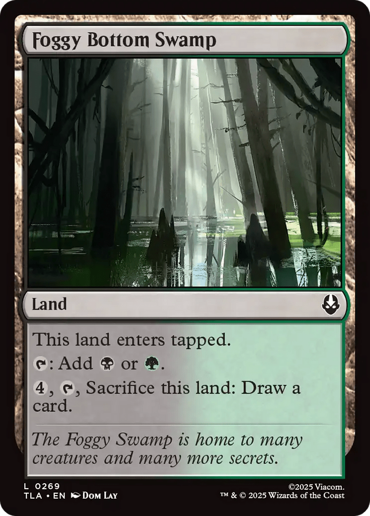 Foggy Bottom Swamp [Avatar: The Last Airbender] MTG Single Magic: The Gathering  | Multizone: Comics And Games
