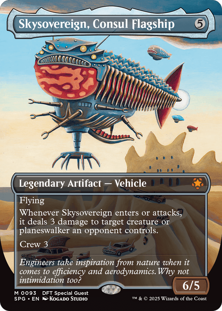 Skysovereign, Consul Flagship (Borderless) [Aetherdrift Special Guests] MTG Single Magic: The Gathering  | Multizone: Comics And Games