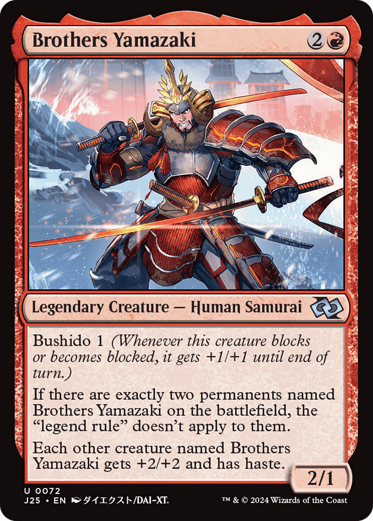 Brothers Yamazaki (72 Swords) (Anime) [Foundations Jumpstart] MTG Single Magic: The Gathering  | Multizone: Comics And Games