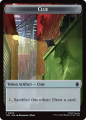 Treasure // Clue Double-Sided Token [Teenage Mutant Ninja Turtles Commander Tokens] MTG Single Magic: The Gathering  | Multizone: Comics And Games