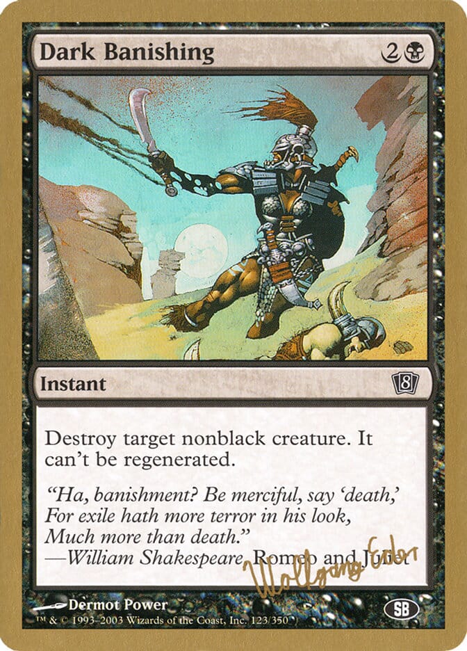 Dark Banishing (Wolfgang Eder) (SB) [World Championship Decks 2003] MTG Single Magic: The Gathering  | Multizone: Comics And Games