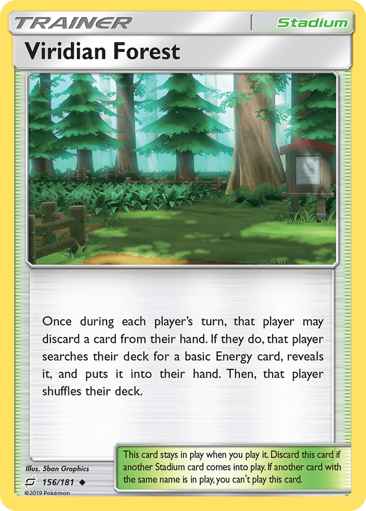Viridian Forest (156/181) [Sun & Moon: Team Up] Pokemon Single Pokémon  | Multizone: Comics And Games