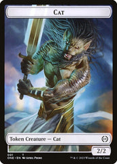Phyrexian Goblin // Cat Double-Sided Token [Phyrexia: All Will Be One Tokens] MTG Single Magic: The Gathering  | Multizone: Comics And Games