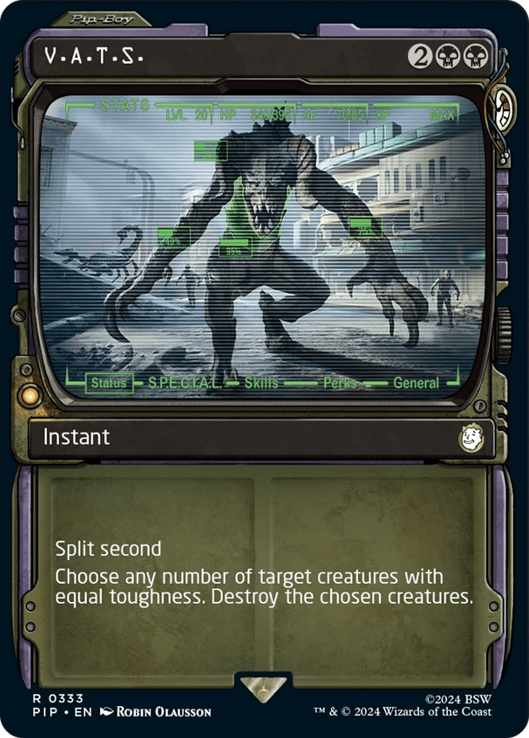 V.A.T.S. (Showcase) [Fallout] MTG Single Magic: The Gathering  | Multizone: Comics And Games
