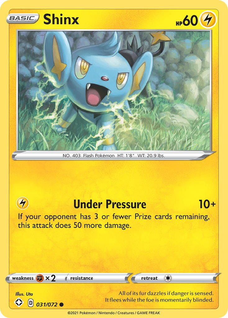 Shinx (031/072) [Sword & Shield: Shining Fates] Pokemon Single Pokémon  | Multizone: Comics And Games