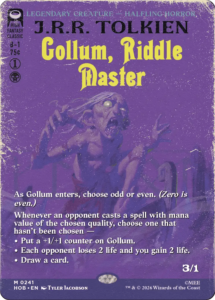 Gollum, Riddle Master (Borderless) [The Hobbit] | Multizone: Comics And Games