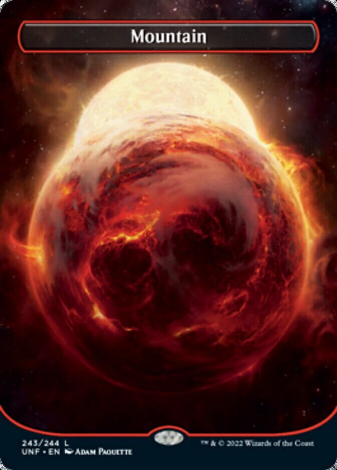Mountain (243) (Orbital Space-ic Land) [Unfinity] MTG Single Magic: The Gathering  | Multizone: Comics And Games
