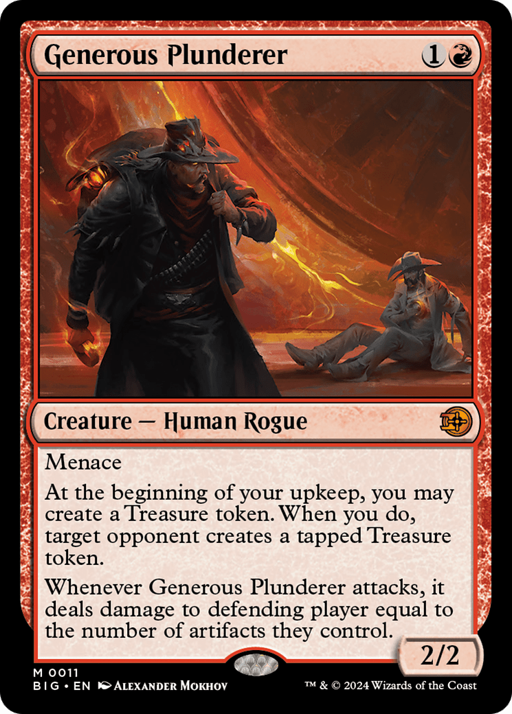 Generous Plunderer [Outlaws of Thunder Junction: The Big Score] MTG Single Magic: The Gathering  | Multizone: Comics And Games