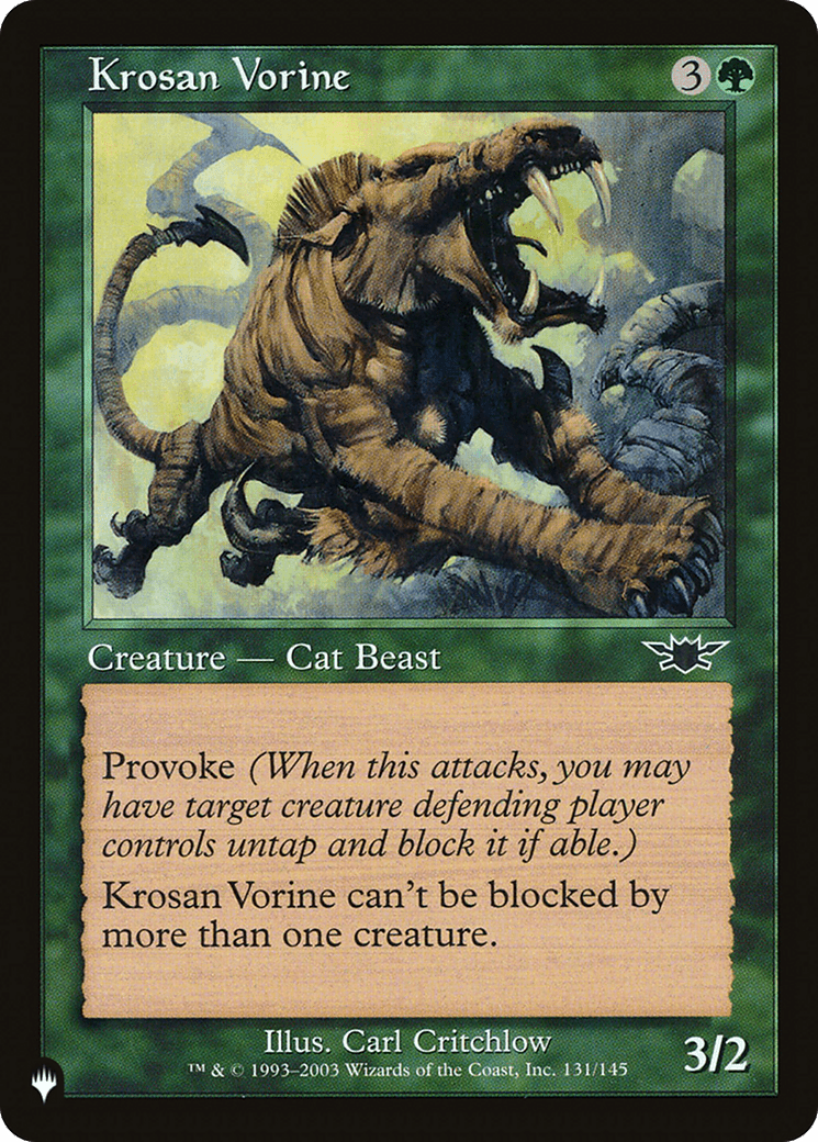 Krosan Vorine [The List] MTG Single Magic: The Gathering  | Multizone: Comics And Games