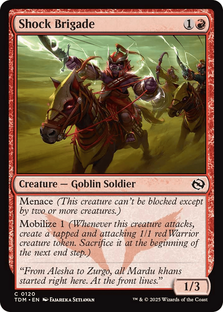 Shock Brigade [Tarkir: Dragonstorm] MTG Single Magic: The Gathering  | Multizone: Comics And Games