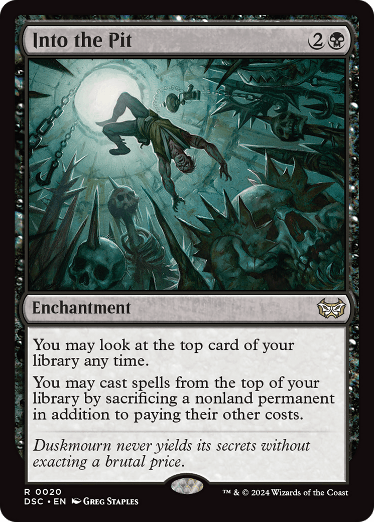 Into the Pit [Duskmourn: House of Horror Commander] MTG Single Magic: The Gathering  | Multizone: Comics And Games