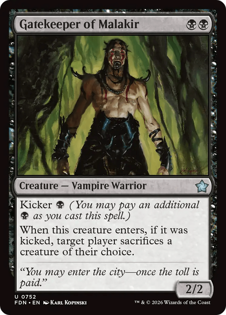 Gatekeeper of Malakir (0752) [Foundations] MTG Single Magic: The Gathering  | Multizone: Comics And Games