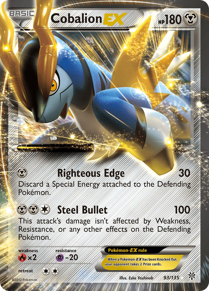 Cobalion EX (93/135) [Black & White: Plasma Storm] Pokemon Single Pokémon  | Multizone: Comics And Games