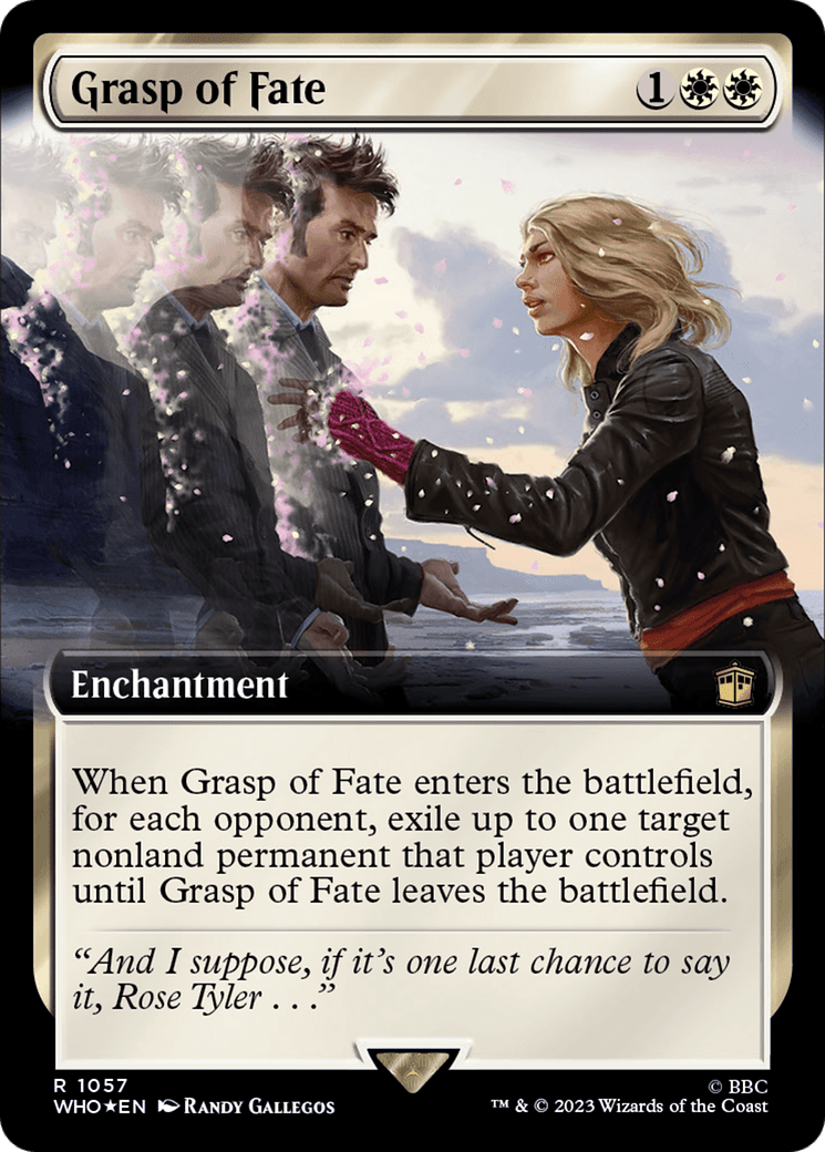 Grasp of Fate (Extended Art) (Surge Foil) [Doctor Who] MTG Single Magic: The Gathering  | Multizone: Comics And Games
