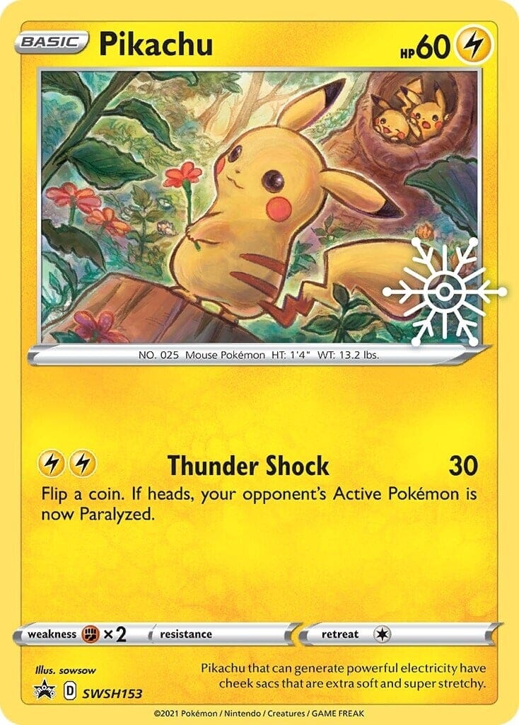 Pikachu (SWSH153) (Holiday Calendar) [Sword & Shield: Black Star Promos] Pokemon Single Pokémon  | Multizone: Comics And Games