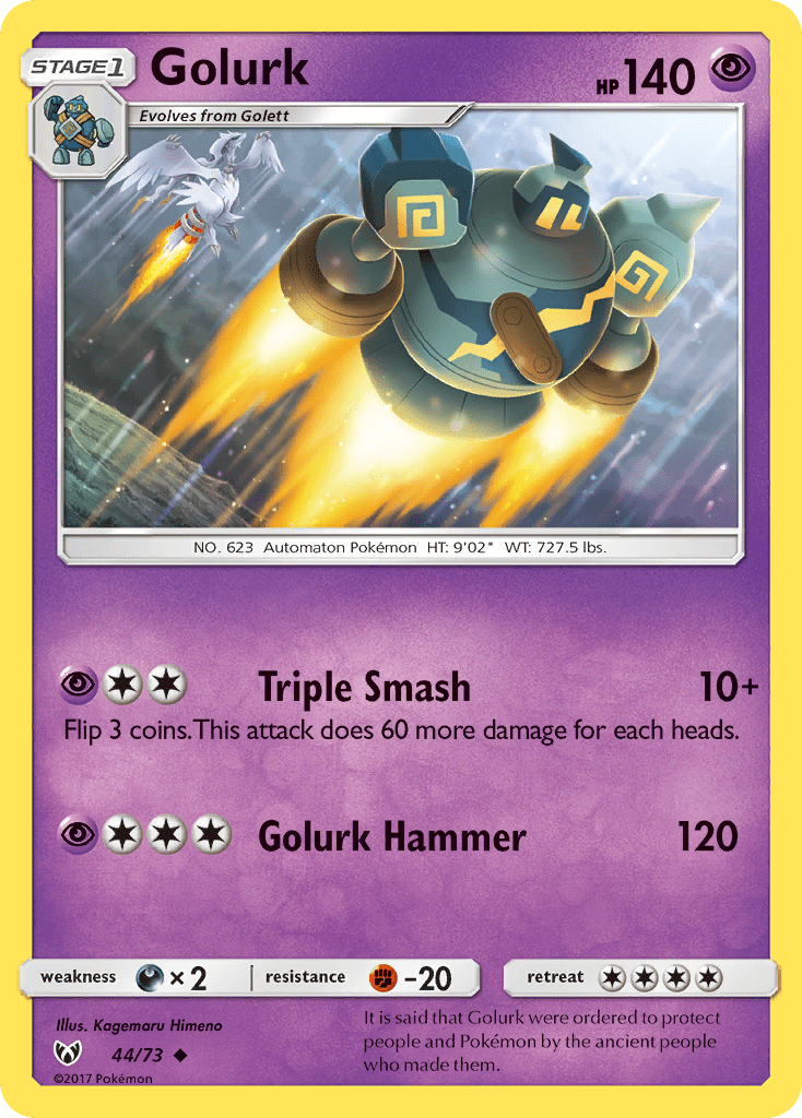 Golurk (44/73) [Sun & Moon: Shining Legends] Pokemon Single Pokémon  | Multizone: Comics And Games