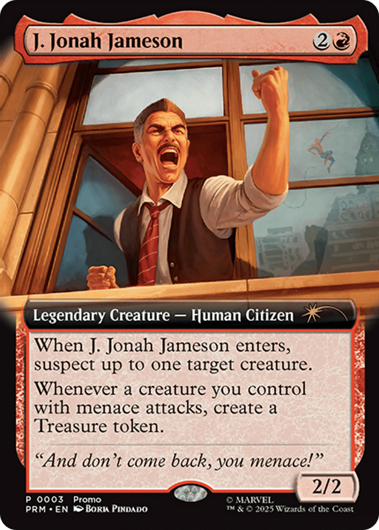 J. Jonah Jameson (Extended Art) [Marvel's Spider-Man Promos] MTG Single Magic: The Gathering  | Multizone: Comics And Games