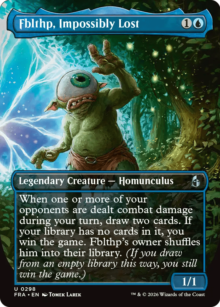 Fblthp, Impossibly Lost (Borderless) [Reality Fracture] MTG Single Magic: The Gathering  | Multizone: Comics And Games