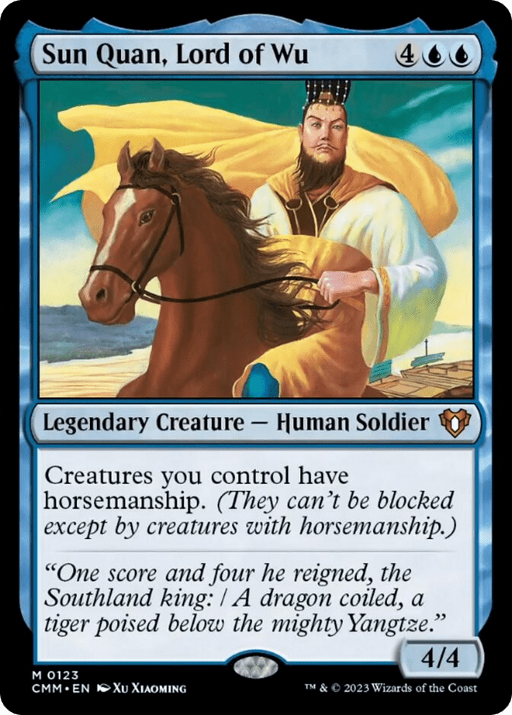 Sun Quan, Lord of Wu [Commander Masters] MTG Single Magic: The Gathering  | Multizone: Comics And Games