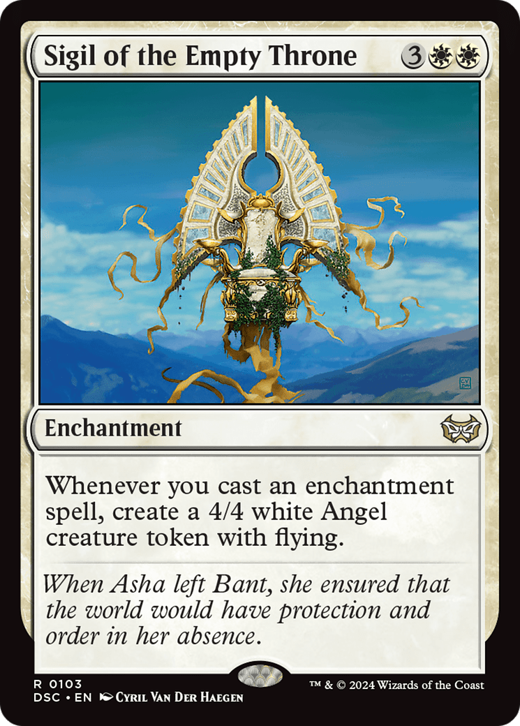 Sigil of the Empty Throne [Duskmourn: House of Horror Commander] MTG Single Magic: The Gathering  | Multizone: Comics And Games
