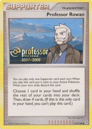 Professor Rowan (112/130) (2007) [Professor Program Promos] Pokemon Single Pokémon  | Multizone: Comics And Games