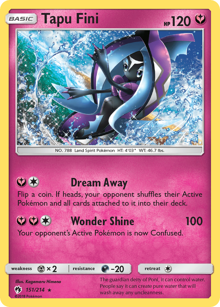 Tapu Fini (151/214) [Sun & Moon: Lost Thunder] Pokemon Single Pokémon  | Multizone: Comics And Games