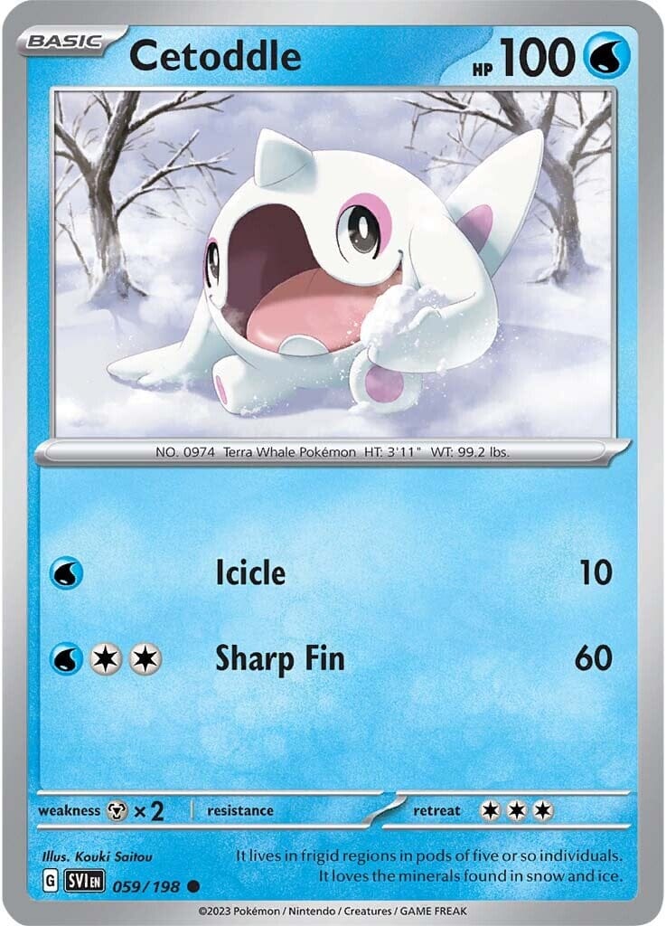 Cetoddle (059/198) [Scarlet & Violet: Base Set] Pokemon Single Pokémon  | Multizone: Comics And Games