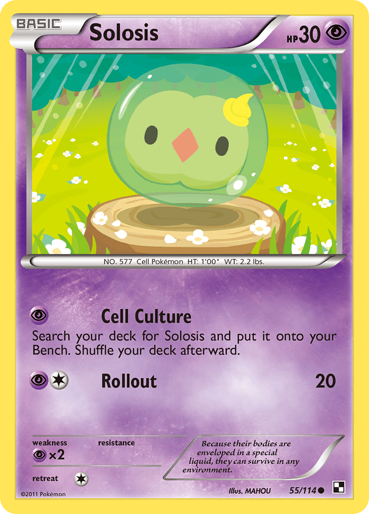 Solosis (55/114) [Black & White: Base Set] Pokemon Single Pokémon  | Multizone: Comics And Games