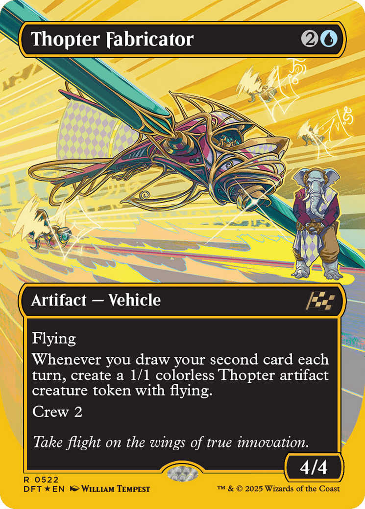 Thopter Fabricator (Borderless) (First-Place Foil) [Aetherdrift] MTG Single Magic: The Gathering  | Multizone: Comics And Games