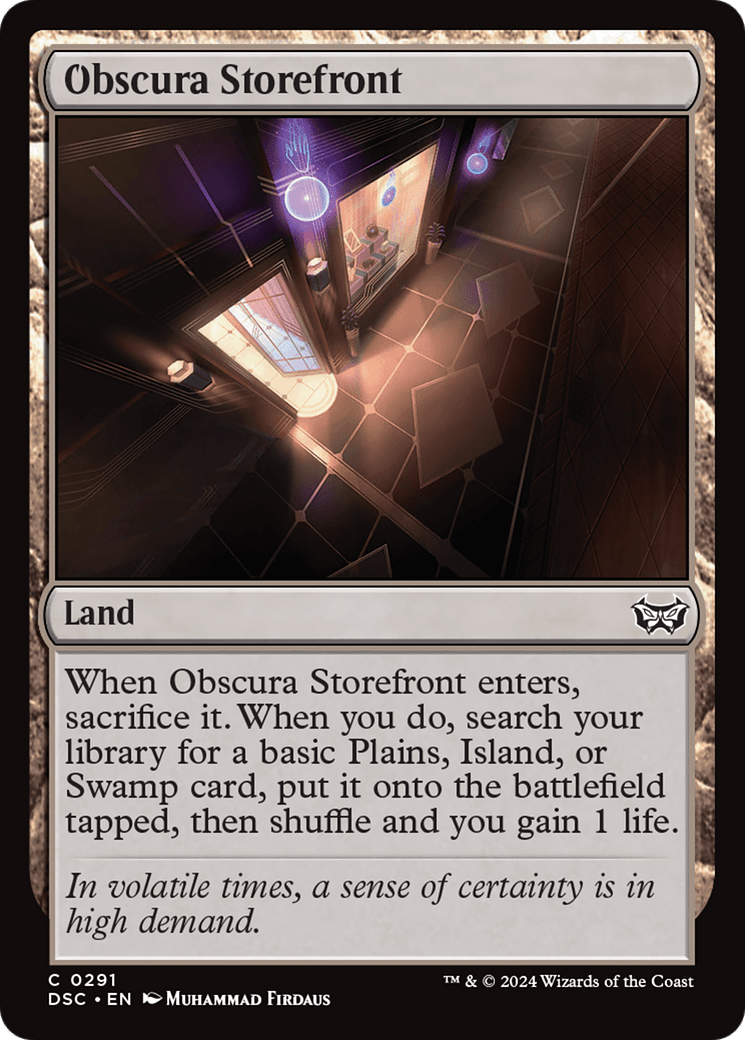 Obscura Storefront [Duskmourn: House of Horror Commander] MTG Single Magic: The Gathering  | Multizone: Comics And Games